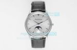 Swiss Replica Jaeger-LeCoultre Master Ultra Thin Moon Watch 39mm SS Silver Face